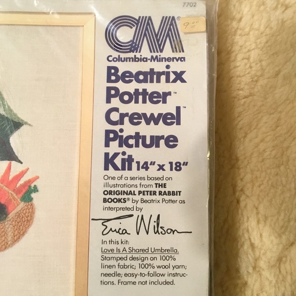 Vintage CM Beatrix Potter Crewel Picture Kit - Picture 5 of 7